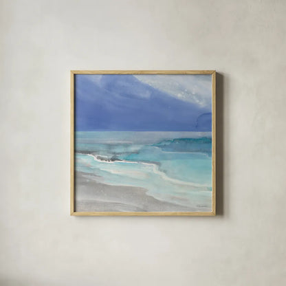 Grand View I Sq by Albena Hristova. Shown in a natural wood glass frame for a timeless modern aesthetic. Available as an archival giclee rolled canvas, fine art paper, or poster print. SKU 77985a.