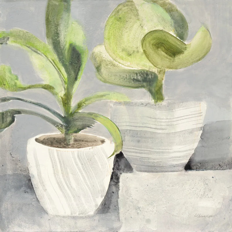 Greenery Still Life by Albena Hristova. SKU 53322a. Archival Giclee Fine art print for wall decor.