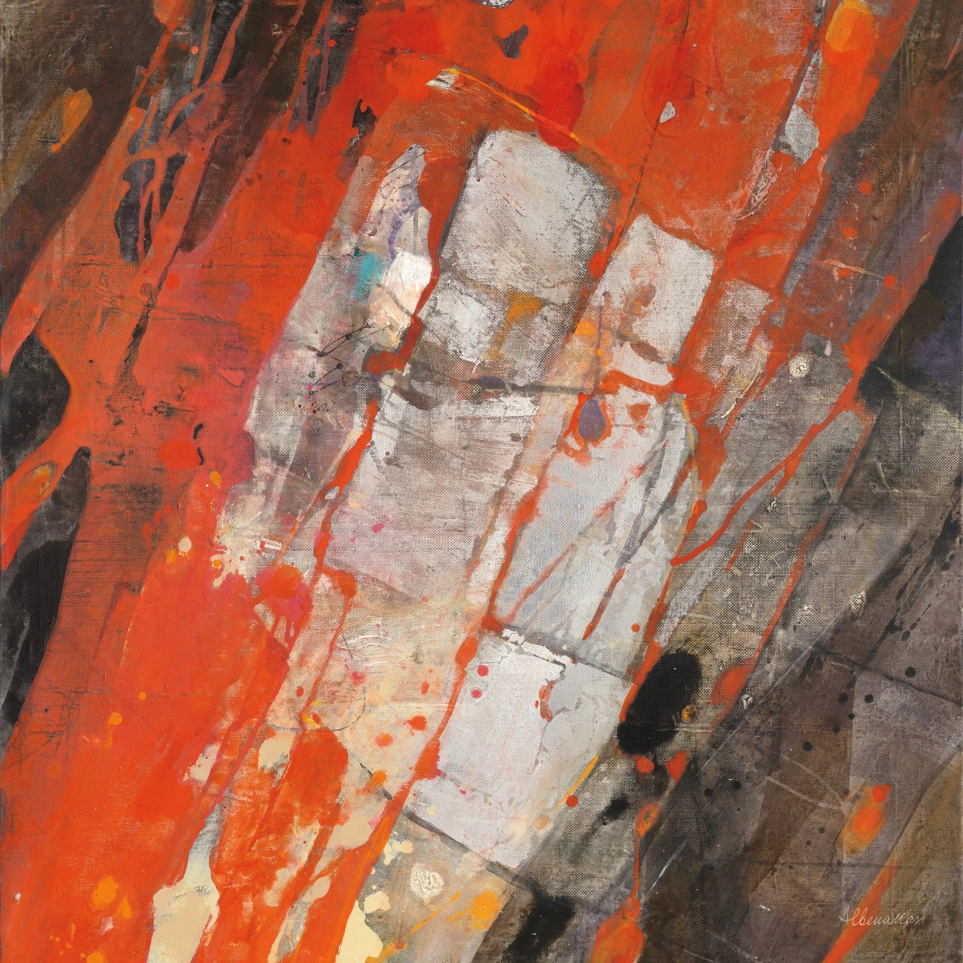 Hot Lava by Albena Hristova. SKU 26426a. Archival Giclee Fine art print for wall decor.