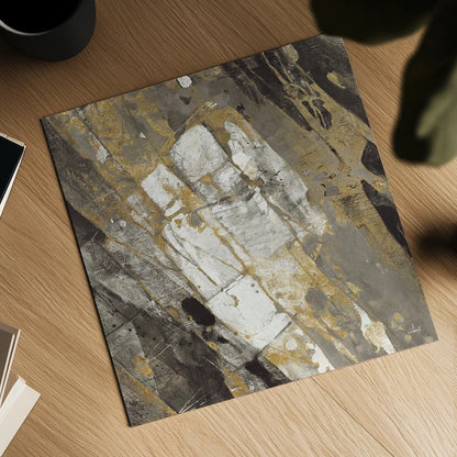 Hot Lava Neutral Flipped by Albena Hristova. Shown as a detailed flat fine art print, highlighting archival giclee quality. Available as an archival giclee rolled canvas, fine art paper, or poster print. SKU 28415a.