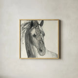 In the Wind I by Albena Hristova. Shown in a natural wood glass frame for a timeless modern aesthetic. Available as an archival giclee rolled canvas, fine art paper, or poster print. SKU 38268a.