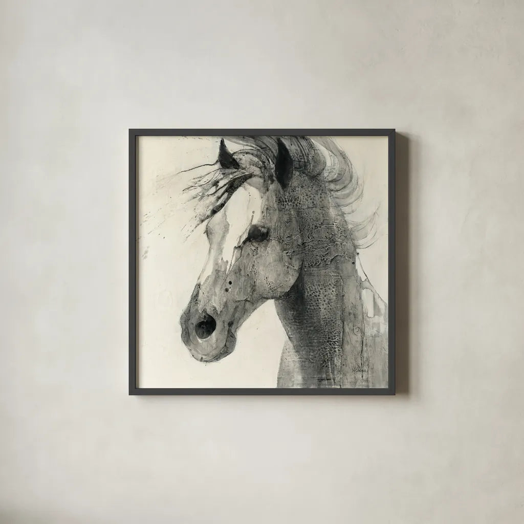 In the Wind II by Albena Hristova. Shown in a sleek black glass frame for a contemporary gallery look. Available as an archival giclee rolled canvas, fine art paper, or poster print. SKU 38269a.