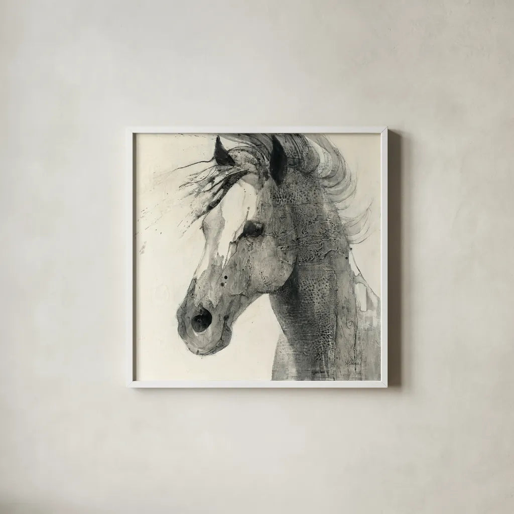 In the Wind II by Albena Hristova. Shown in a crisp white glass frame for a clean and minimalist style. Available as an archival giclee rolled canvas, fine art paper, or poster print. SKU 38269a.