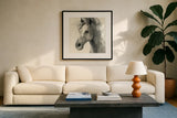 In the Wind II by Albena Hristova. Displayed in a glass frame with matte in a clean modern living room. Available as an archival giclee rolled canvas, fine art paper, or poster print. SKU 38269a.