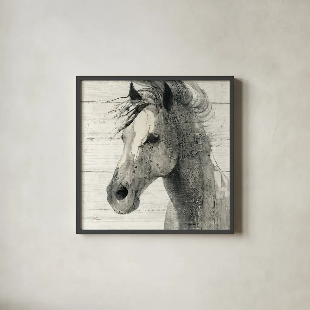 In the Wind II Shiplap by Albena Hristova. Shown in a sleek black glass frame for a contemporary gallery look. Available as an archival giclee rolled canvas, fine art paper, or poster print. SKU 38819a.