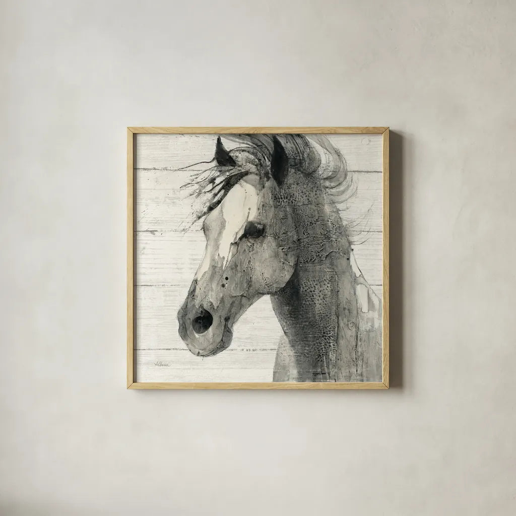 In the Wind II Shiplap by Albena Hristova. Shown in a natural wood glass frame for a timeless modern aesthetic. Available as an archival giclee rolled canvas, fine art paper, or poster print. SKU 38819a.