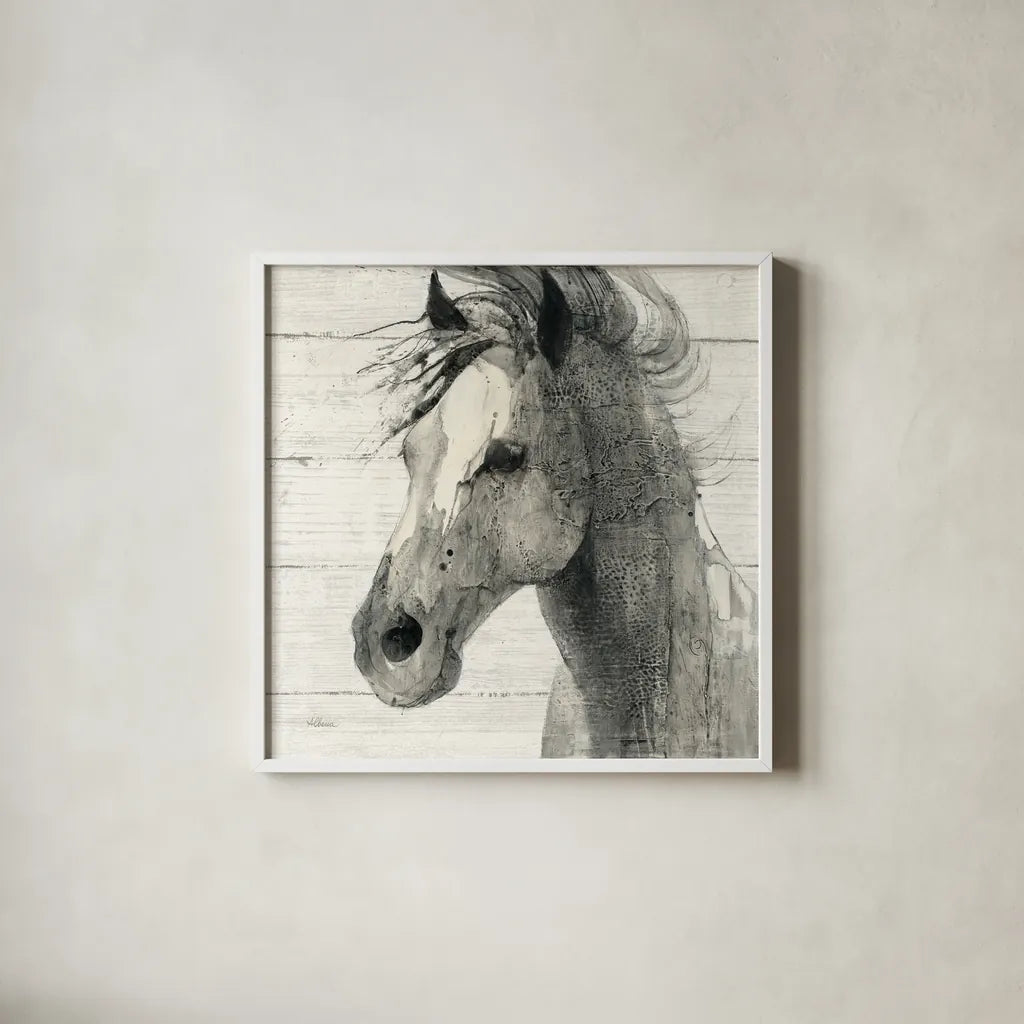 In the Wind II Shiplap by Albena Hristova. Shown in a crisp white glass frame for a clean and minimalist style. Available as an archival giclee rolled canvas, fine art paper, or poster print. SKU 38819a.