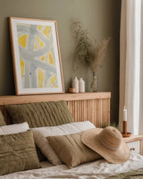 Intersections II by Albena Hristova. shown as a paper print in a natural frame. Available as a archival giclee rolled canvas, fine art paper, or poster print. SKU 64599h.