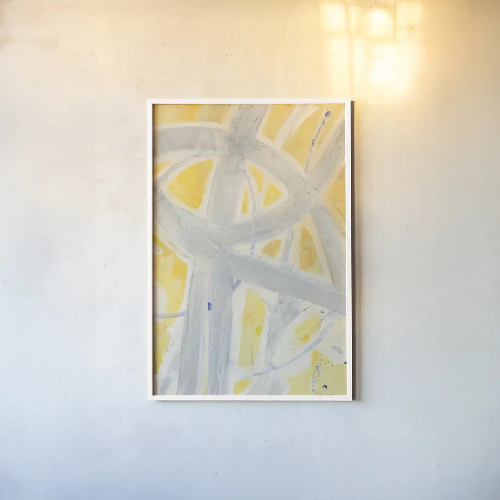 Intersections II by Albena Hristova. shown as a paper print in a white frame. Available as a archival giclee rolled canvas, fine art paper, or poster print. SKU 64599h.