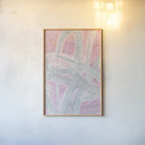 Intersections III by Albena Hristova. shown as a paper print in a natural frame. Available as a archival giclee rolled canvas, fine art paper, or poster print. SKU 64600h.