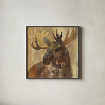 Into the Wild II by Albena Hristova. Shown in a sleek black glass frame for a contemporary gallery look. Available as an archival giclee rolled canvas, fine art paper, or poster print. SKU 23821a.