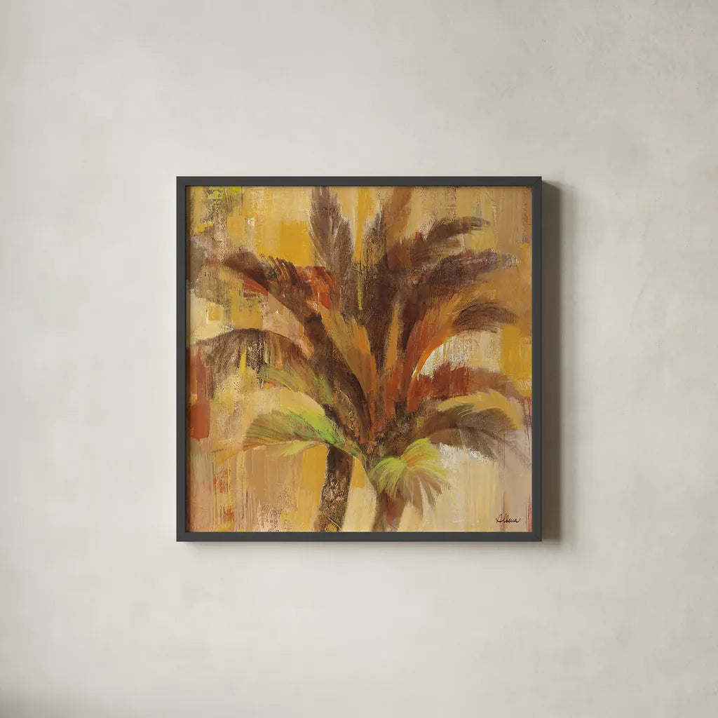 Island Breeze II by Albena Hristova. Shown in a sleek black glass frame for a contemporary gallery look. Available as an archival giclee rolled canvas, fine art paper, or poster print. SKU 16809a.