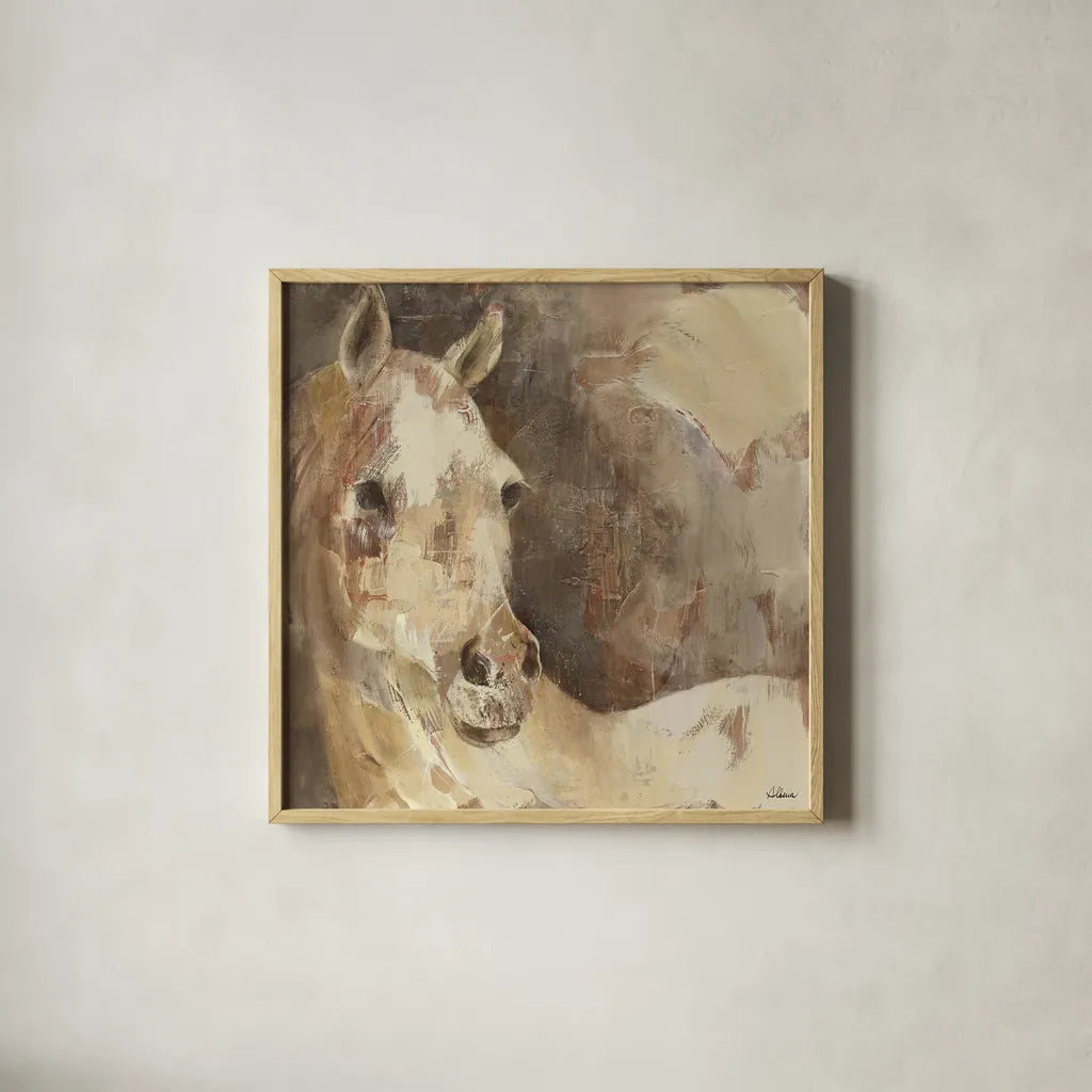 Jasmine by Albena Hristova. Shown in a natural wood glass frame for a timeless modern aesthetic. Available as an archival giclee rolled canvas, fine art paper, or poster print. SKU 16694a.