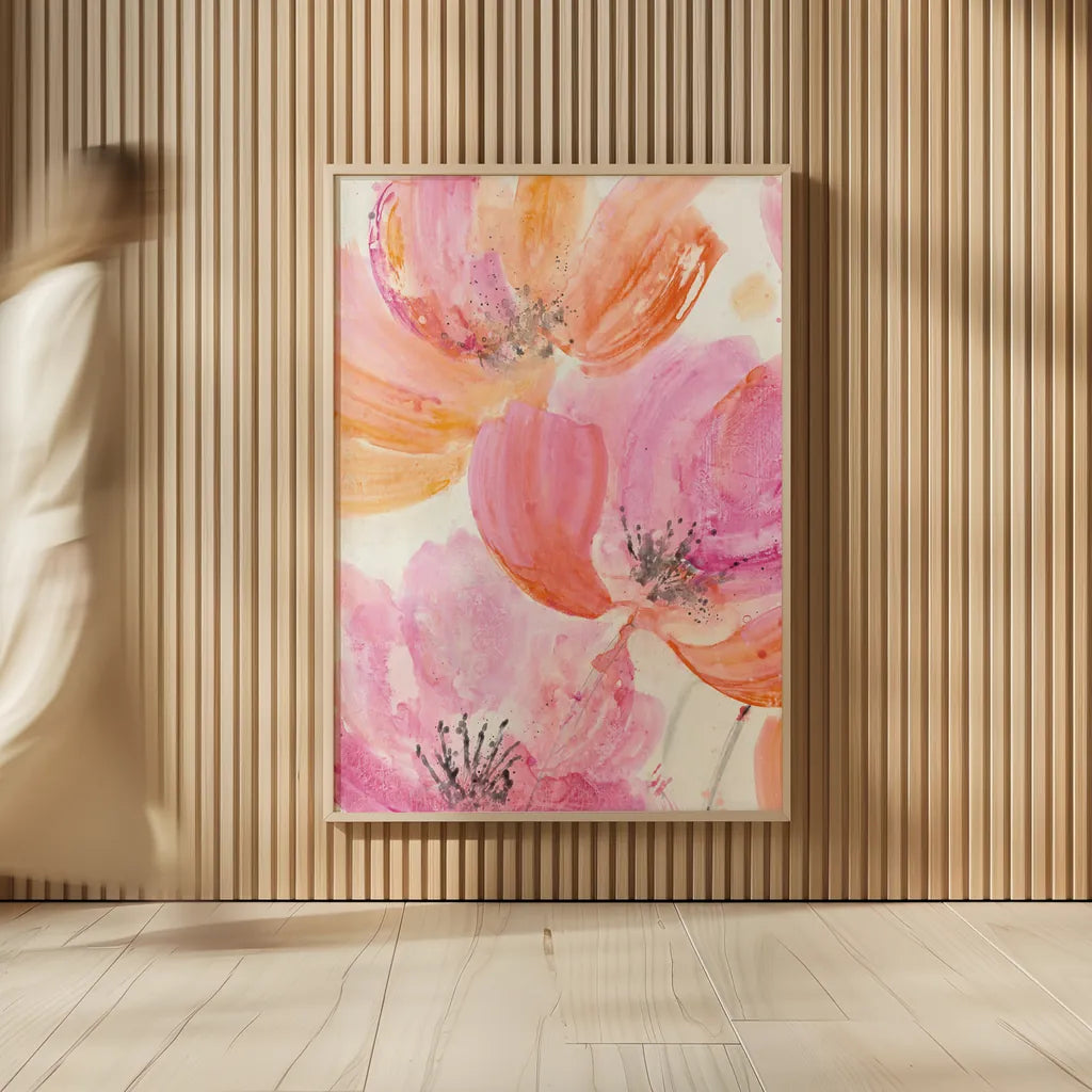 Joyous I by Albena Hristova. shown as over sized large wall art. Available as an archival giclee rolled canvas, fine art paper, or poster print. SKU 36353h.