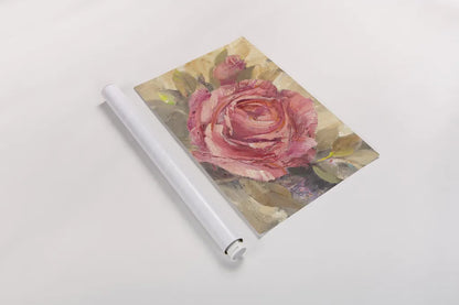 June Roses I Purple by Albena Hristova. shown as a rolled paper print. Available as archival giclee rolled canvas, fine art paper, or poster print. SKU 19133i.