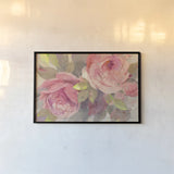 June Roses II by Albena Hristova. shown as a paper print in a black flame. Available as a archival giclee rolled canvas, fine art paper, or poster print. SKU 16679i.