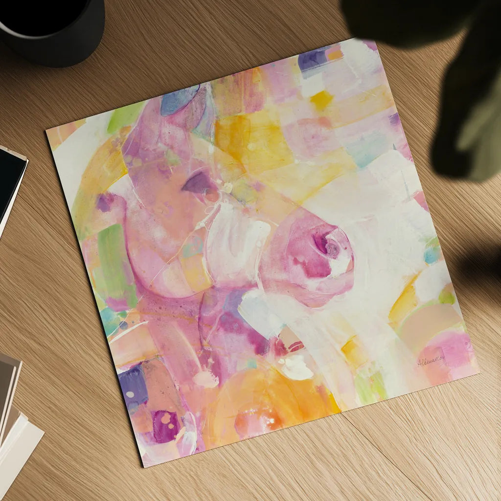 Kaleidoscope Horse I by Albena Hristova. Shown as a detailed flat fine art print, highlighting archival giclee quality. Available as an archival giclee rolled canvas, fine art paper, or poster print. SKU 51987a.