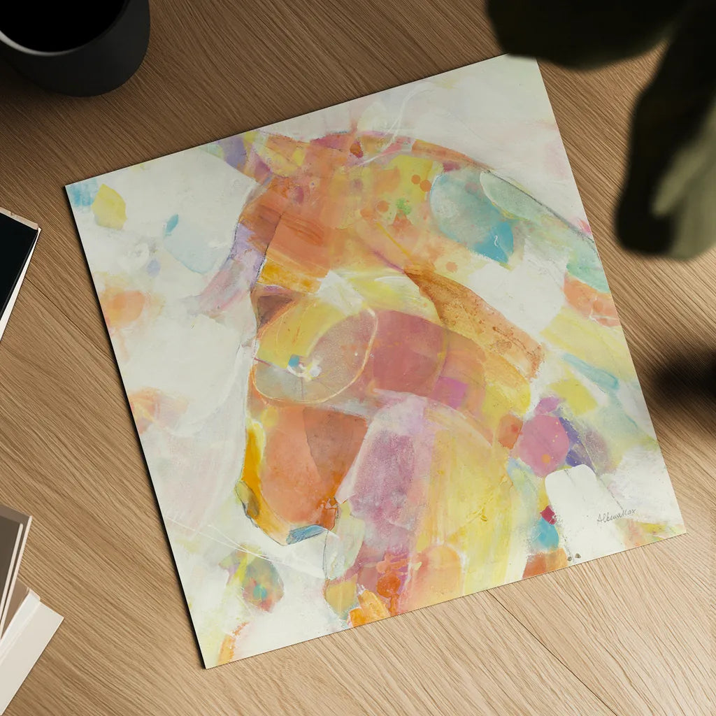 Kaleidoscope Horse II by Albena Hristova. Shown as a detailed flat fine art print, highlighting archival giclee quality. Available as an archival giclee rolled canvas, fine art paper, or poster print. SKU 51988a.