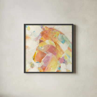 Kaleidoscope Horse II by Albena Hristova. Shown in a sleek black glass frame for a contemporary gallery look. Available as an archival giclee rolled canvas, fine art paper, or poster print. SKU 51988a.