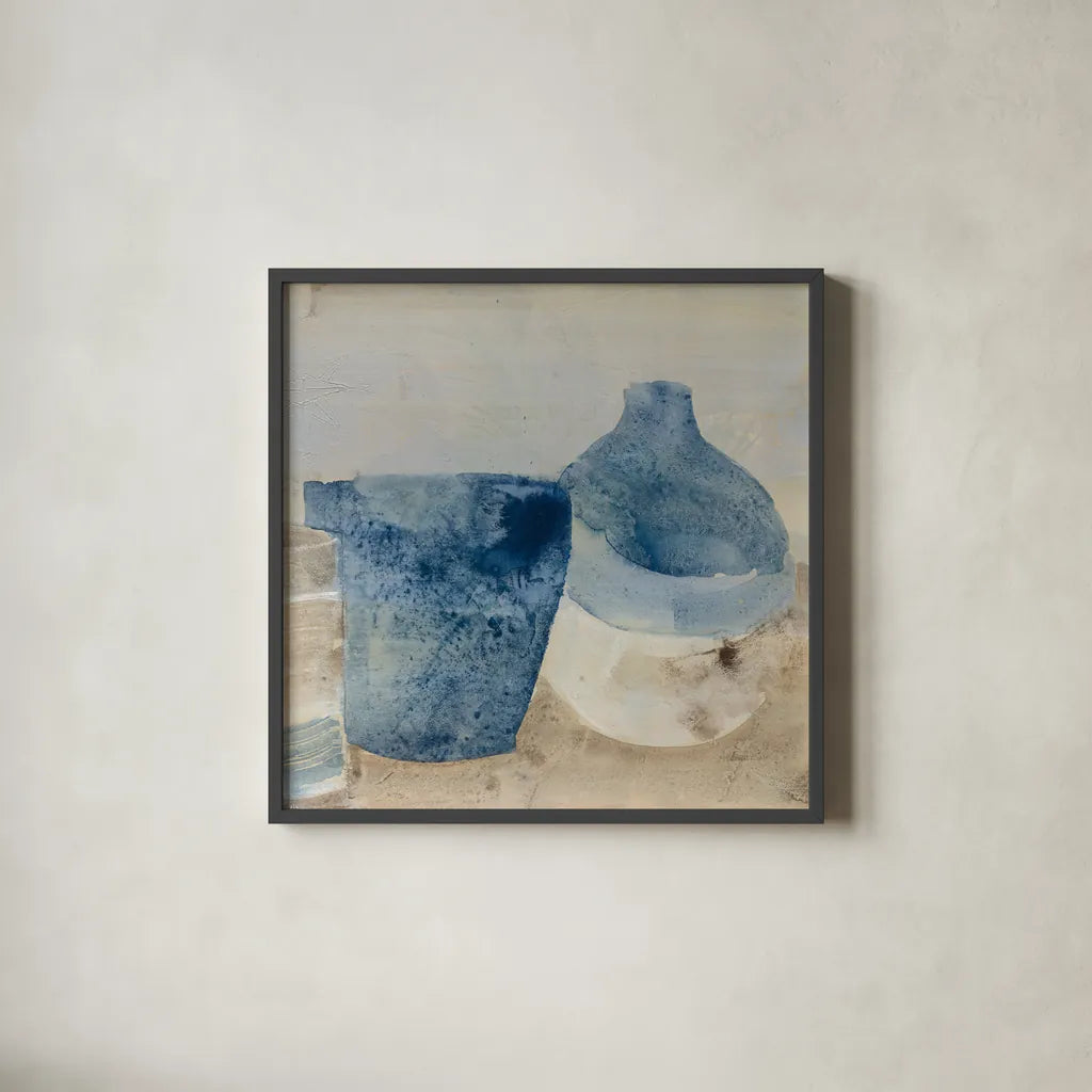 Kitchen Still Life Crop I by Albena Hristova. Shown in a sleek black glass frame for a contemporary gallery look. Available as an archival giclee rolled canvas, fine art paper, or poster print. SKU 60285a.