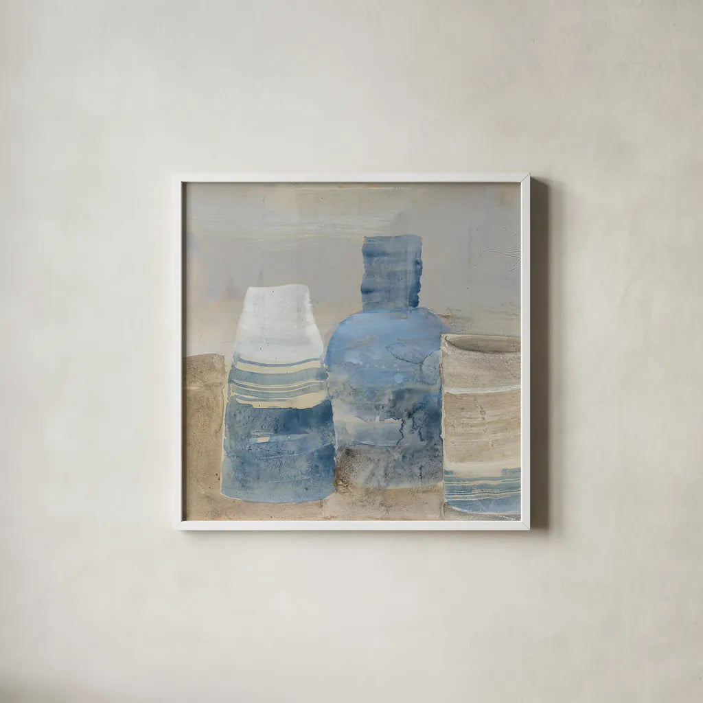Kitchen Still Life Crop II by Albena Hristova. Shown in a crisp white glass frame for a clean and minimalist style. Available as an archival giclee rolled canvas, fine art paper, or poster print. SKU 60286a.