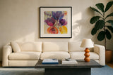 Late Summer I by Albena Hristova. Displayed in a glass frame with matte in a clean modern living room. Available as an archival giclee rolled canvas, fine art paper, or poster print. SKU 86630a.