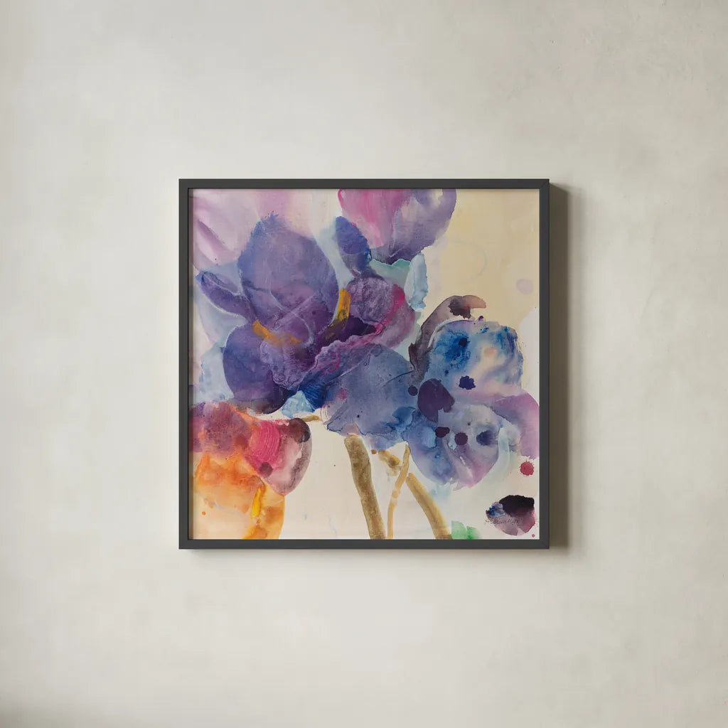 Late Summer II by Albena Hristova. Shown in a sleek black glass frame for a contemporary gallery look. Available as an archival giclee rolled canvas, fine art paper, or poster print. SKU 86631a.