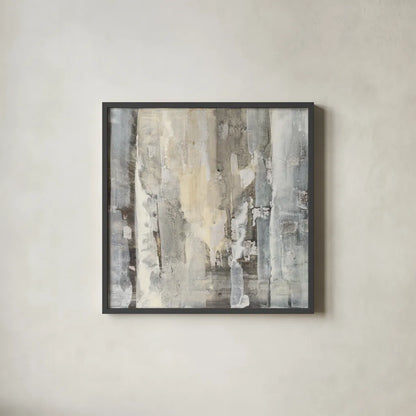 Linear Rocks by Albena Hristova. Shown in a sleek black glass frame for a contemporary gallery look. Available as an archival giclee rolled canvas, fine art paper, or poster print. SKU 63826a.
