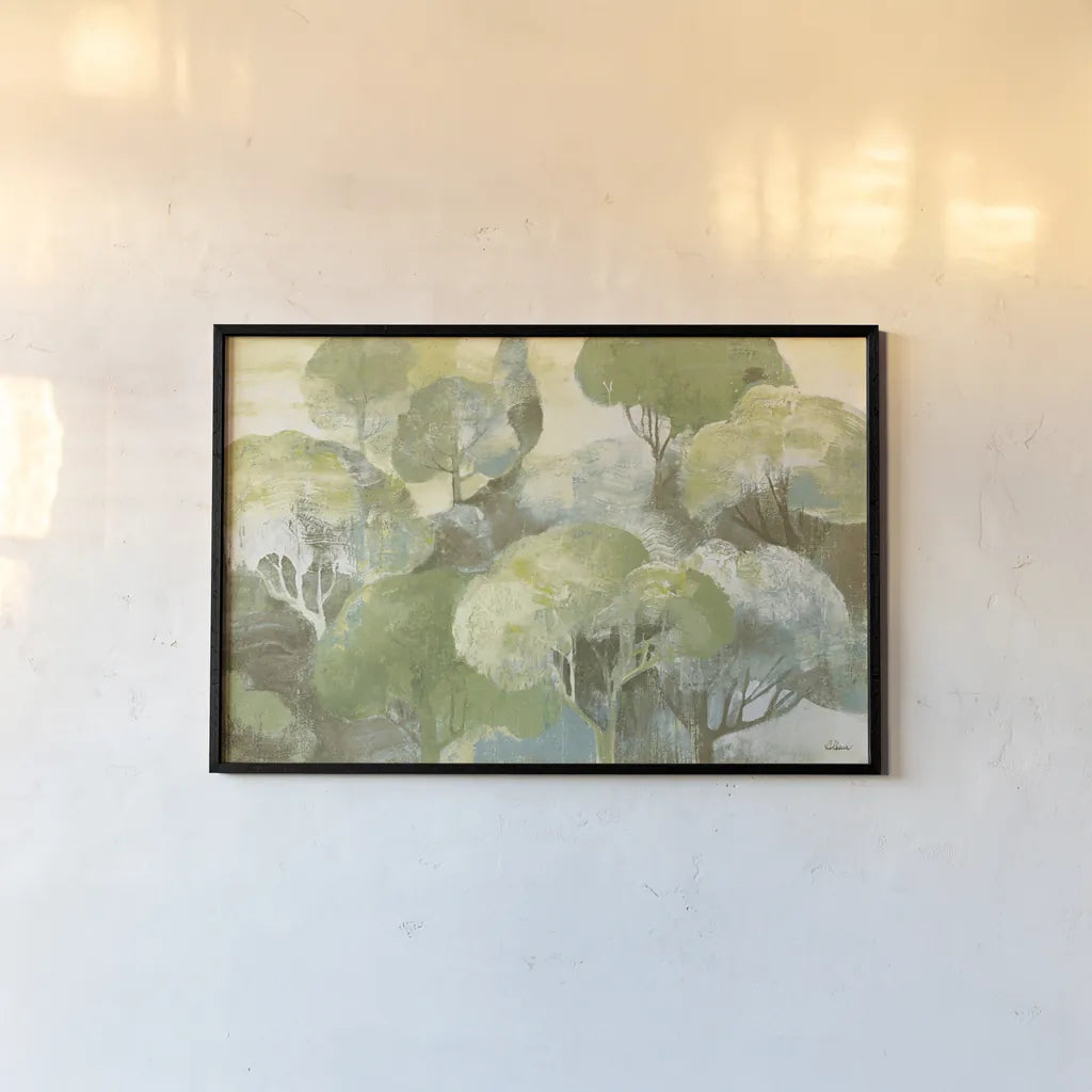 Looking Out at the Trees Cool by Albena Hristova. shown as a paper print in a black flame. Available as a archival giclee rolled canvas, fine art paper, or poster print. SKU 55498i.