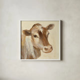 Looking at You I by Albena Hristova. Shown in a crisp white glass frame for a clean and minimalist style. Available as an archival giclee rolled canvas, fine art paper, or poster print. SKU 33938a.