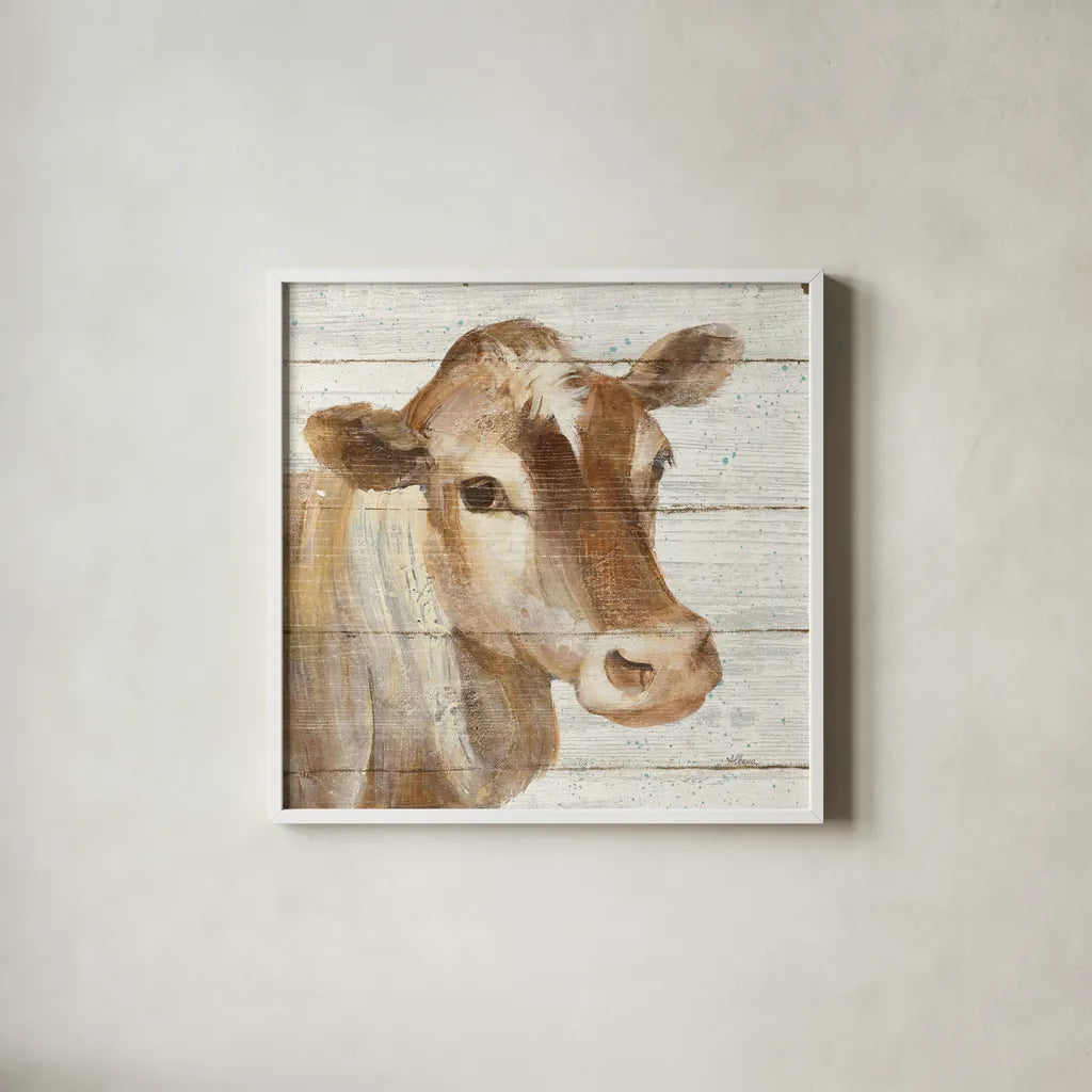 Looking at You I Shiplap by Albena Hristova. Shown in a crisp white glass frame for a clean and minimalist style. Available as an archival giclee rolled canvas, fine art paper, or poster print. SKU 35992a.