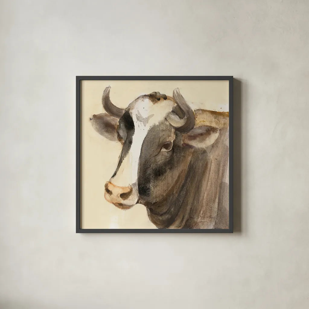 Looking at You II by Albena Hristova. Shown in a sleek black glass frame for a contemporary gallery look. Available as an archival giclee rolled canvas, fine art paper, or poster print. SKU 33939a.