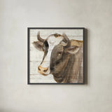 Looking at You II Shiplap by Albena Hristova. Shown in a sleek black glass frame for a contemporary gallery look. Available as an archival giclee rolled canvas, fine art paper, or poster print. SKU 35993a.