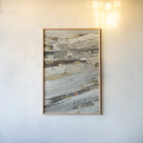 Lots of Layers I by Albena Hristova. shown as a paper print in a natural frame. Available as a archival giclee rolled canvas, fine art paper, or poster print. SKU 46421h.
