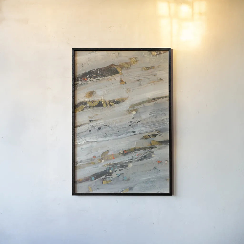 Lots of Layers II by Albena Hristova. shown as a paper print in a black flame. Available as a archival giclee rolled canvas, fine art paper, or poster print. SKU 46422h.