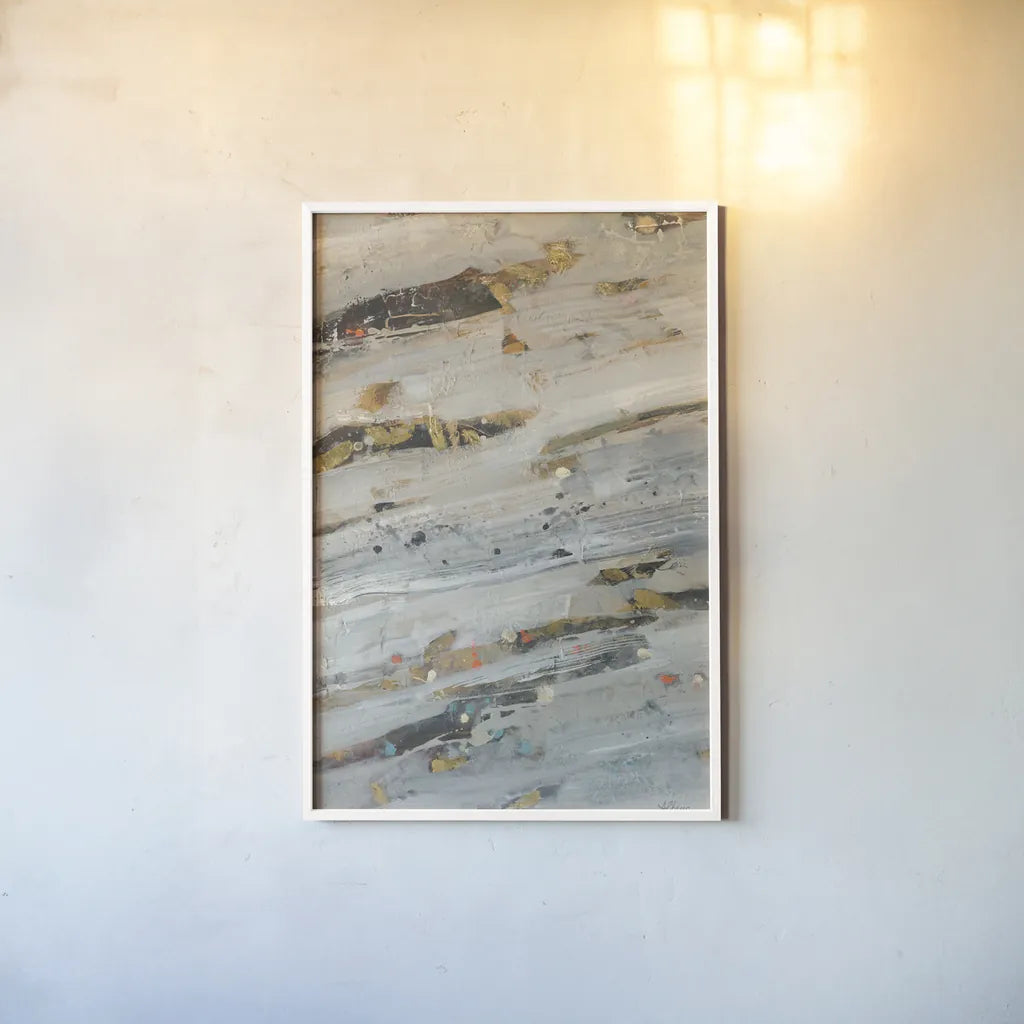 Lots of Layers II by Albena Hristova. shown as a paper print in a white frame. Available as a archival giclee rolled canvas, fine art paper, or poster print. SKU 46422h.