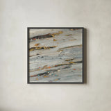 Lots of Layers II Crop by Albena Hristova. Shown in a sleek black glass frame for a contemporary gallery look. Available as an archival giclee rolled canvas, fine art paper, or poster print. SKU 46422a.