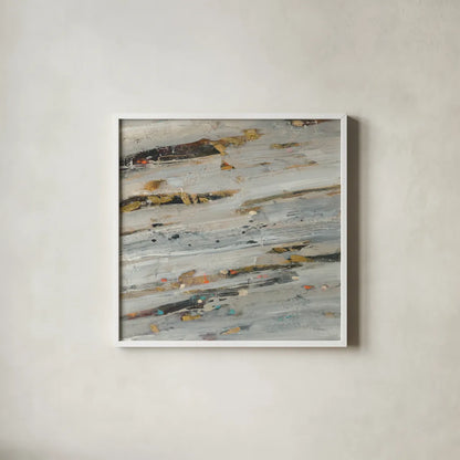 Lots of Layers II Crop by Albena Hristova. Shown in a crisp white glass frame for a clean and minimalist style. Available as an archival giclee rolled canvas, fine art paper, or poster print. SKU 46422a.