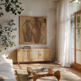 Madagascar Crop by Albena Hristova. Shown in a natural wood frame in a cozy modern living room. Available as an archival giclee rolled canvas, fine art paper, or poster print. SKU 25642a.