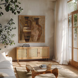 Madagascar II Crop by Albena Hristova. Shown in a natural wood frame in a cozy modern living room. Available as an archival giclee rolled canvas, fine art paper, or poster print. SKU 10507a.