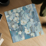 Magnolias in Spring I by Albena Hristova. Shown as a detailed flat fine art print, highlighting archival giclee quality. Available as an archival giclee rolled canvas, fine art paper, or poster print. SKU 55499a.