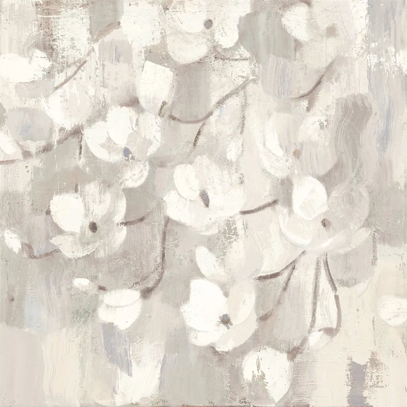 Magnolias in Spring I Neutral by Albena Hristova. SKU 44774a. Archival Giclee Fine art print for wall decor.