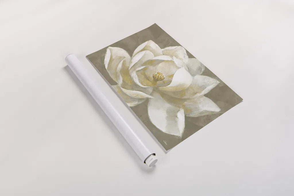 Majestic Beige by Albena Hristova. shown as a rolled paper print. Available as archival giclee rolled canvas, fine art paper, or poster print. SKU 24956i.