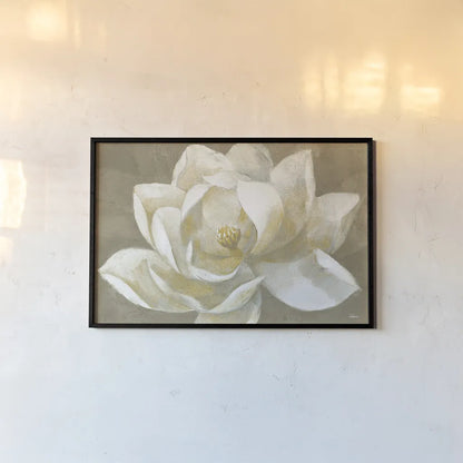 Majestic Beige by Albena Hristova. shown as a paper print in a black flame. Available as a archival giclee rolled canvas, fine art paper, or poster print. SKU 24956i.