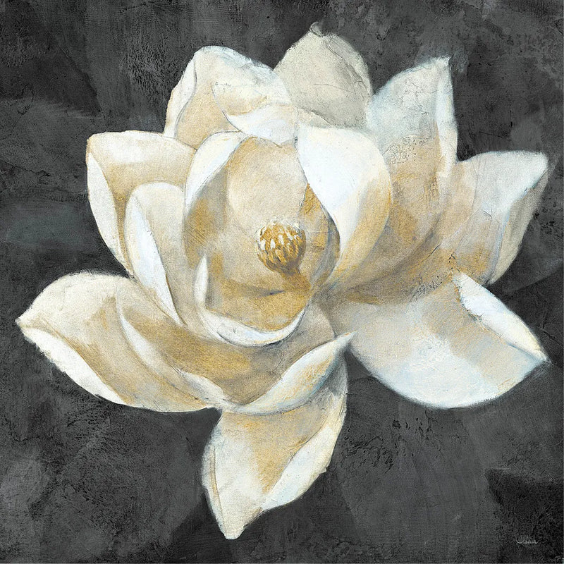 Majestic Magnolia Neutral Sq by Albena Hristova. SKU 23185a. Archival Giclee Fine art print for wall decor.