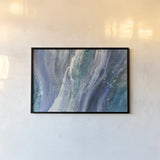 Merging Rivers by Albena Hristova. shown as a paper print in a black flame. Available as a archival giclee rolled canvas, fine art paper, or poster print. SKU 70619i.