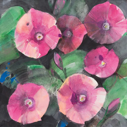 Midnight Blooms I by Albena Hristova. SKU 91598a. Archival Giclee Fine art print for wall decor.