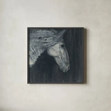 Midnight v2 by Albena Hristova. Shown in a sleek black glass frame for a contemporary gallery look. Available as an archival giclee rolled canvas, fine art paper, or poster print. SKU 34400a.