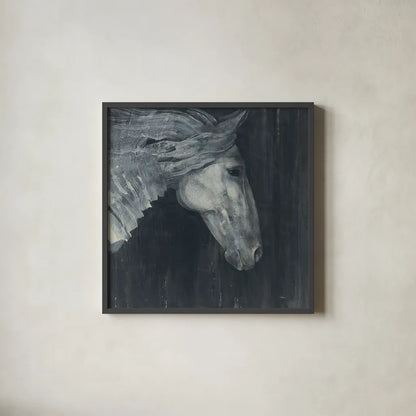 Midnight v2 by Albena Hristova. Shown in a sleek black glass frame for a contemporary gallery look. Available as an archival giclee rolled canvas, fine art paper, or poster print. SKU 34400a.