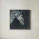 Midnight v3 by Albena Hristova. Shown in a sleek black glass frame for a contemporary gallery look. Available as an archival giclee rolled canvas, fine art paper, or poster print. SKU 35692a.